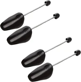 2 Pairs Plastic Shoe Tree Stretcher Shaper for Men (Black)