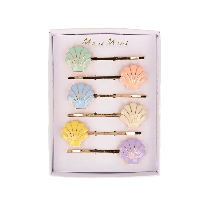 Enamel Shell Hair Clips
