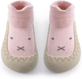 Exegawe Baby Sock Shoes Toddler Cartoon Soft Rubber Sole Non Slip Floor Slipper for Boys Girls First Walking