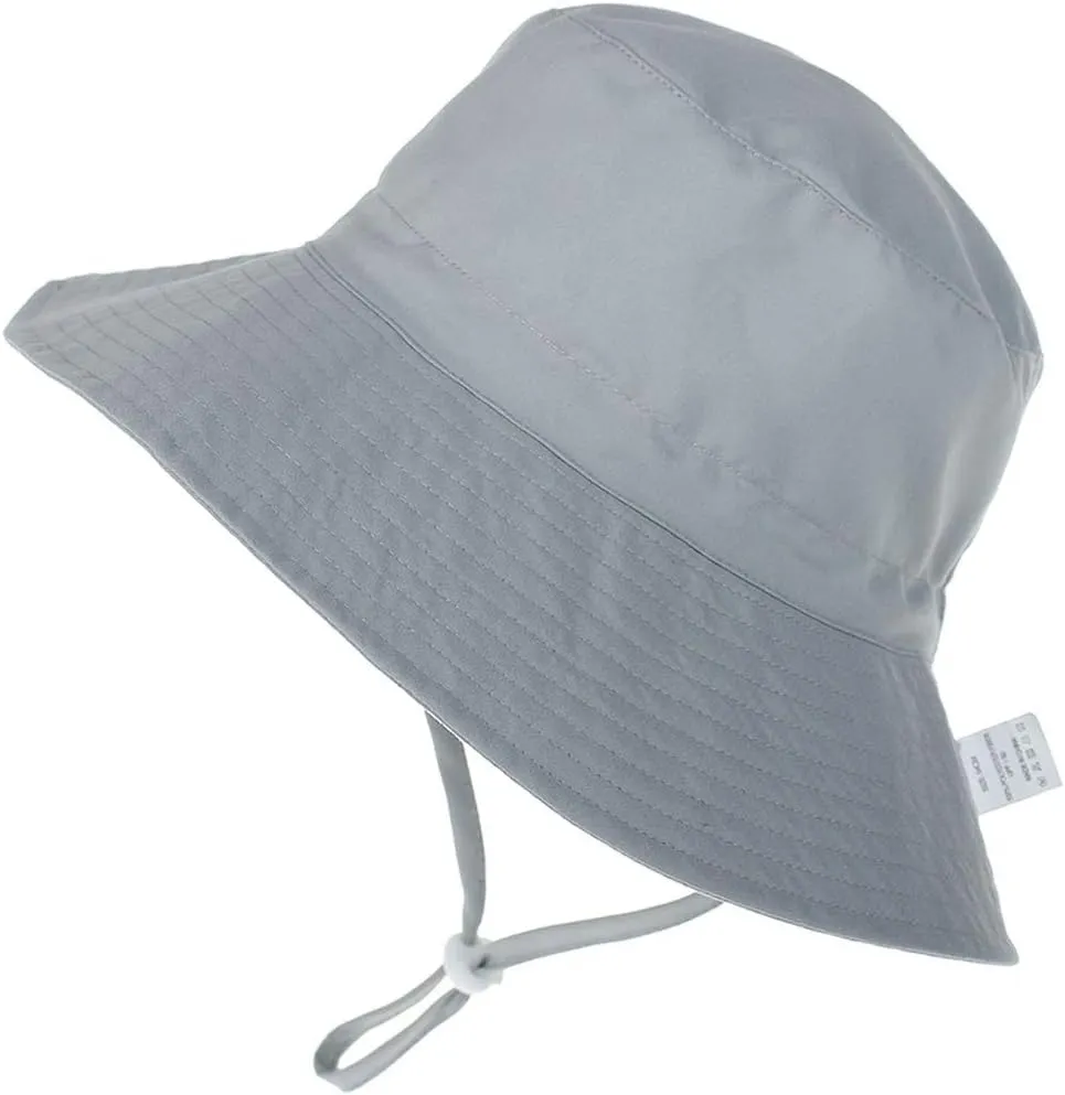 MaxNova Baby Sun Hat Toddler Summer UPF 50  Baby Girl Bucket Hat Wide Brim Beach Hats for Baby Boys 0-7 Years 2pack