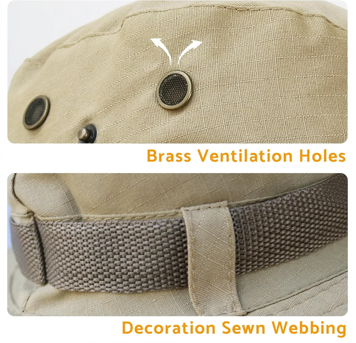 NPJY Sun Hats for Men Women Boonie Hats UPF 50  Bucket Hat for Fishing Hiking Hunting Safari