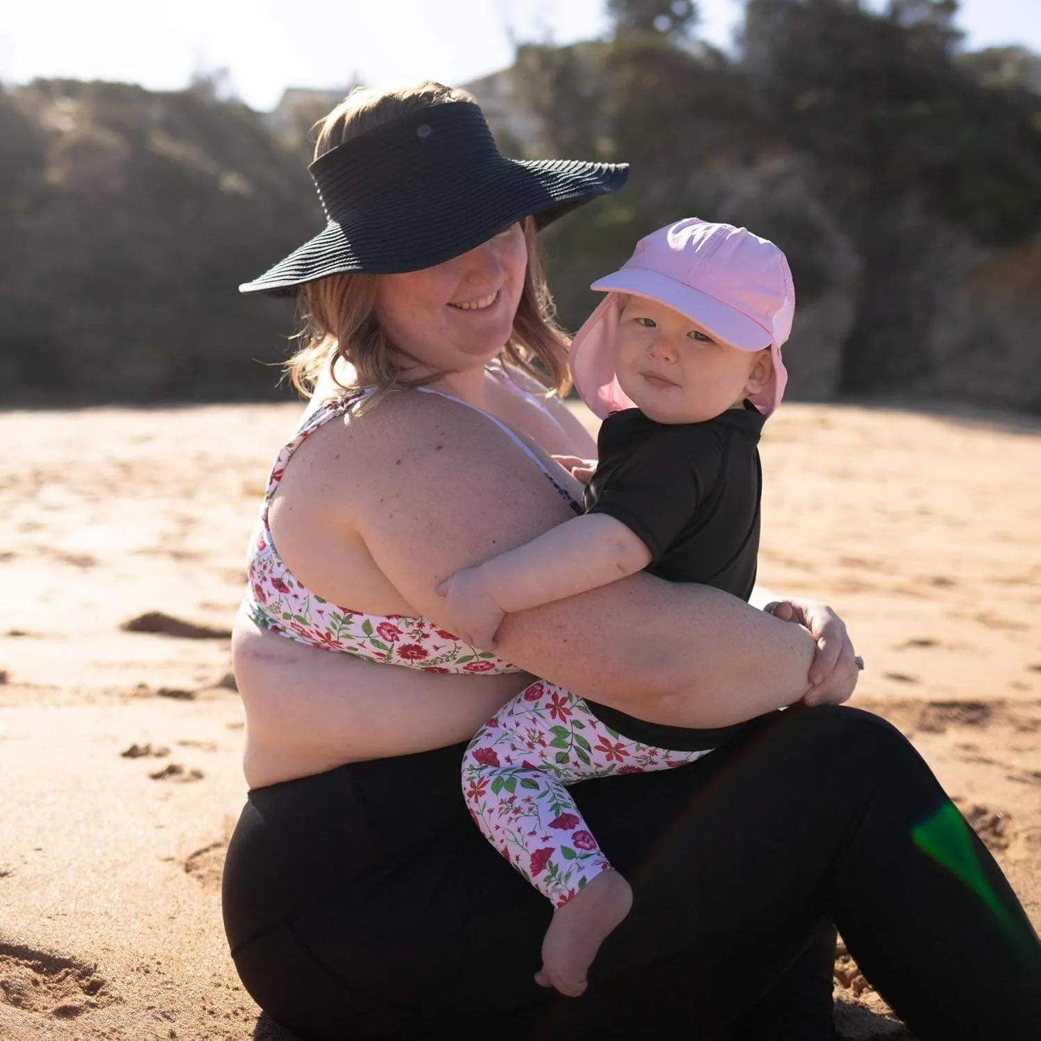 SwimZip Sun Hat with Neck Flap | UPF 50  Protection for Baby, Toddler, and Kids