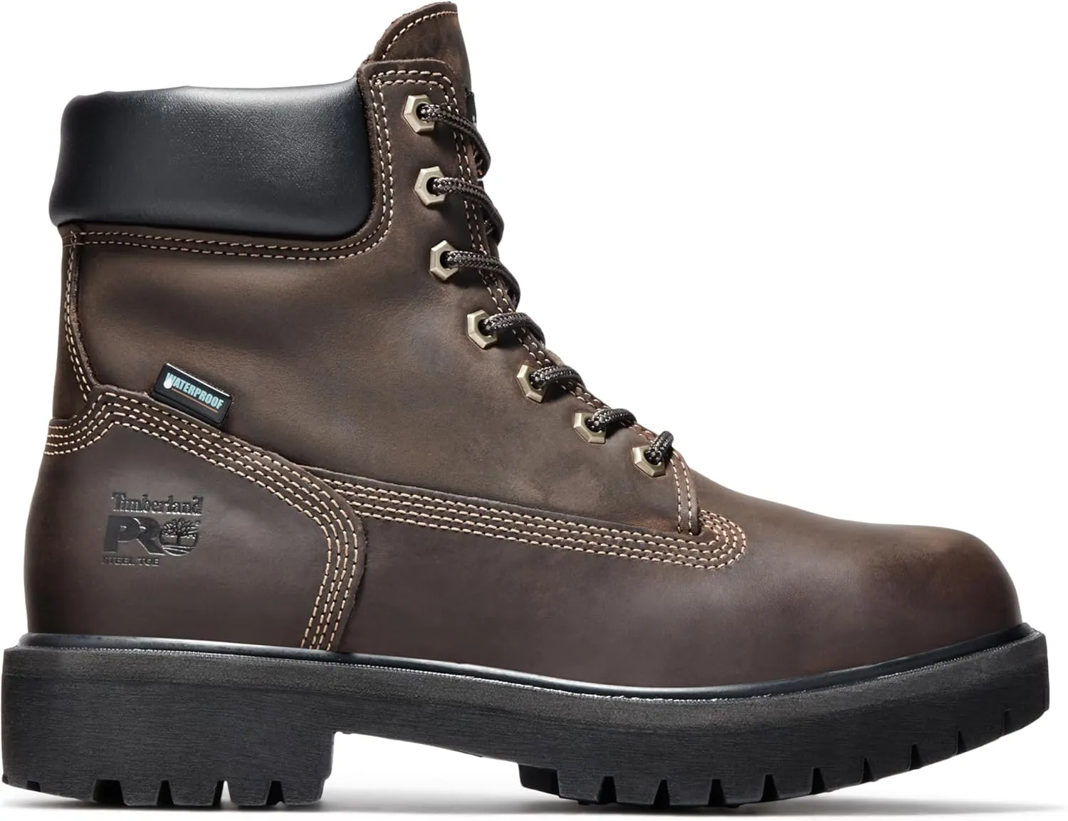 Timberland PRO Men's Direct Attach 6 Inch Steel Safety Toe Insulated Waterproof Work Boot