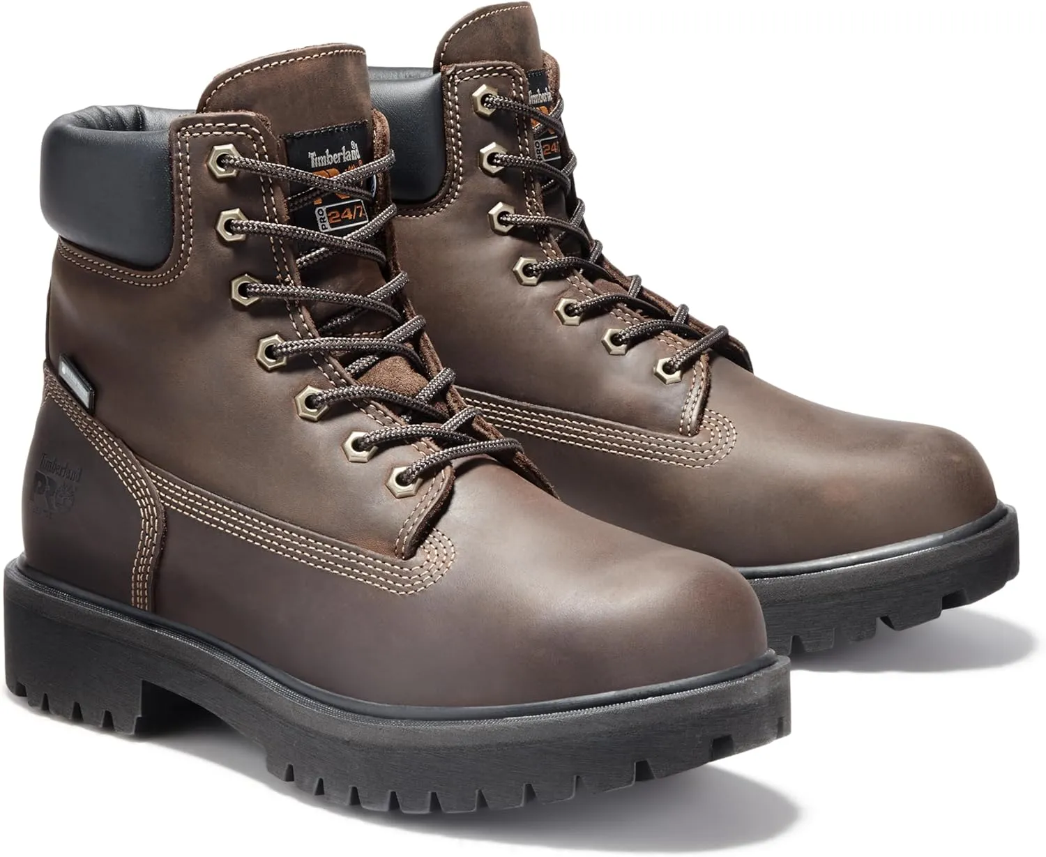 Timberland PRO Men's Direct Attach 6 Inch Steel Safety Toe Insulated Waterproof Work Boot